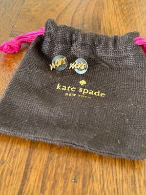 Kate Spade MRS earrings gold